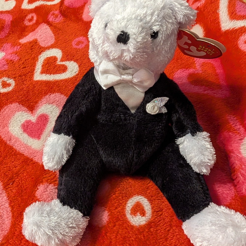 Black and White Tuxedo Teddy Bear